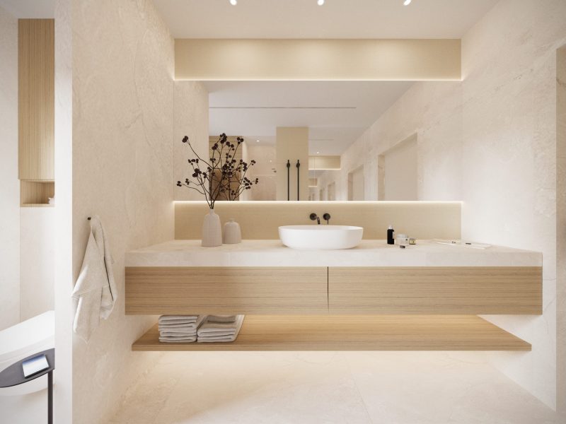 Łazienka minimal SPA 13m2